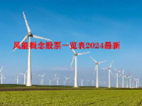 风能概念股票一览表2024最新