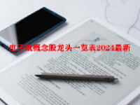 电子纸概念股龙头一览表2024最新