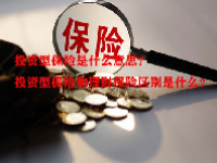投资型保险是什么意思？投资型保险和理财保险区别是什么？