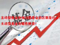 主动型基金和被动型基金的区别是什么？主动型基金有哪些种类？