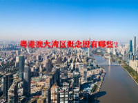 粤港澳大湾区概念股有哪些？