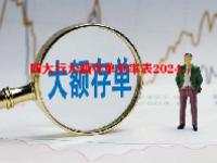 四大行大额存单利率表2024
