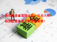 偏债型基金定投还是一次买入好？偏债型基金还是股票基金好？
