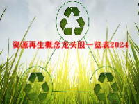 资源再生概念龙头股一览表2024