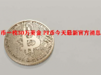 PI币一枚30万美金 PI币今天最新官方消息真实
