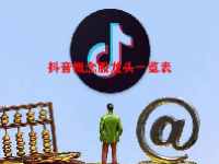 抖音概念股龙头一览表